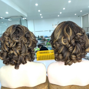 Peluca hinchable de color personalizada de cabello humano vietnamita 100% de alta calidad con precio al por mayor 2025 - Product Image 2