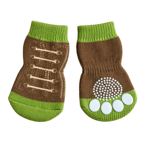 Calcetines Antideslizantes para Perro Color Beige con Suela Antideslizante, Protector de Patas Elástico y Cálido para Pisos Interiores - Product Image 4