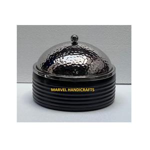 Ustensiles de service en bois naturel, casseroles en acier inoxydable, chauffe-aliments, marmite de service artisanal, ensembles de casseroles du golfe - Product Image 1