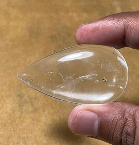 ลูกแพร์บุษราคัมธรรมชาติตัดด้วยรุ้งชิลเลอร์สำหรับทำเครื่องประดับ - Product Image 5