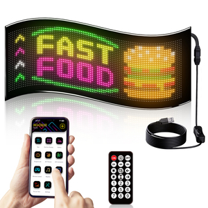 工厂批发 32x96 商店 LED APP 可编程展示柜信息牌滚动显示灯牌 - Product Image 6