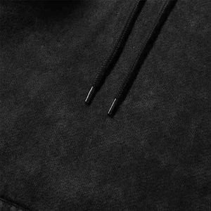 Sweat à capuche pour homme en molleton lourd 100% coton de luxe, coupe classique, couleur unie, vêtements d'hiver, tissu personnalisé respirant - Product Image 4