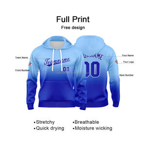 Custom Puff Print <b>Hoodie</b> 360gsm Heavyweight <b>Polyester</b> Hoodies Sublimation Blank Oversized Sweatshirts for Men - Product Image 2