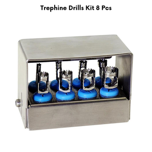 Juego de Brocas Trephine para Implantes Dentales de Alta Calidad, Nuevo, 8 Piezas, Pulido, Acero Inoxidable Quirúrgico - Product Image 5
