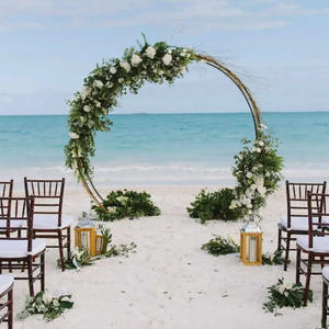 Etiquetas de decoración de flores artificiales para boda, flores secas, Pampas, hierba, soporte de arco de Metal, diseño Floral, decoración - Product Image 6