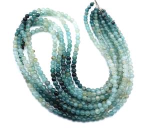 Cuentas de Turmalina Multicolor de Forma Lisa, Piedras Preciosas Naturales con Tonos Degradados, 3.5MM Aprox. 10'' Pulgadas, Calidad AAA, Cuentas 100% Naturales - Product Image 5