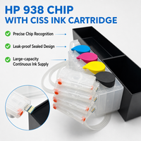 Puce permanente HESHUN 938 CISS ARC pour imprimante HP 938E OfficeJet Pro 9110b 91207b 9120b 9130b 9120e 9122e 9125e 9128e 9130e
