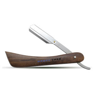 Navajas de Afeitar Manuales de Alta Calidad para Hombre, Navaja de Afeitar de Borde Recto con Mango de Madera para Uso en la Cara y el Cuerpo - Product Image 1