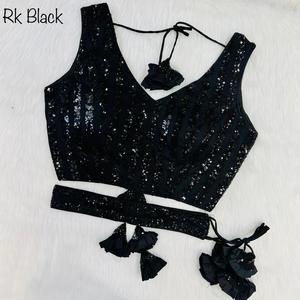 Zari – Blouse de travail en cuivre de qualité pour femmes, broderie lourde, de fournisseur et d'exportateur indien - Product Image 6