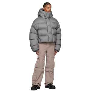 Chaqueta acolchada con bordado corto de talla grande para hombre, ropa de calle, estilo Vintage - Product Image 4