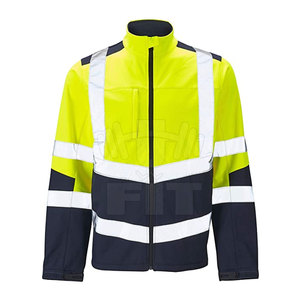 Chaqueta de seguridad de poliéster de alta visibilidad para hombre, chaleco de seguridad de alta visibilidad ajustable con logotipo personalizable para invierno - Product Image 1