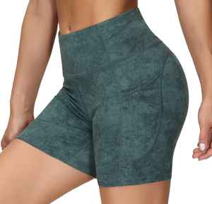 2021 verano Mujer moda Bling Faux Leather Scrunch Butt Ruffle Booty Shorts cintura alta terciopelo transpirable diseño para el amor - Product Image 3