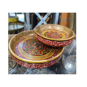 Ensemble de 2 plateaux de service à salade en bois de qualité supérieure, taille personnalisée, plateau à nourriture pour restaurant, hôtel - Product Image 3