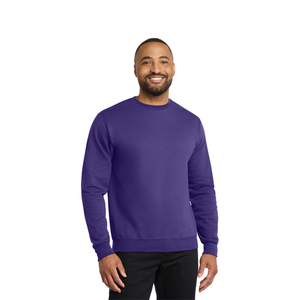 OEM Men Pullover Sweatshirt Soft Fleece Cotton Polyester Blend Casual <b>Crewneck</b> Top for Streetwear and Winter - Product Image 1