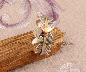 แหวนแกะสลักรูปคลื่น925พื้นผิวทำจากเงินสเตอร์ลิงแหวนแต่งงานครบรอบสำหรับงานเลี้ยงของผู้หญิง - Product Image 4