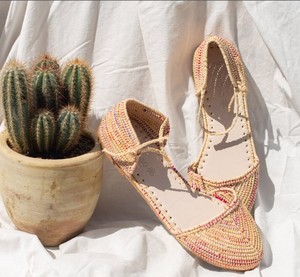 Sandalias rafia hechas a mano, sandalias de verano, zapatos de verano para mujer - Product Image 1