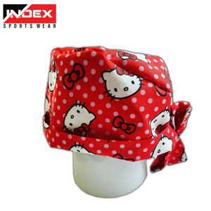 Gorro quirúrgico de higiene de algodón con logotipo personalizado ajustable, gorro para el cabello para médicos y enfermeras, gorro Dental de tela médica - Product Image 1