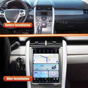 Aucar 12.1 ''mới nhất Tesla cảm ứng phong cách <span class=keywords><strong>Android</strong></span> 13 xe đa phương tiện DVD stereo Player cho Ford cạnh 2008-2014 đài phát thanh GPS navigation - Product Image 2