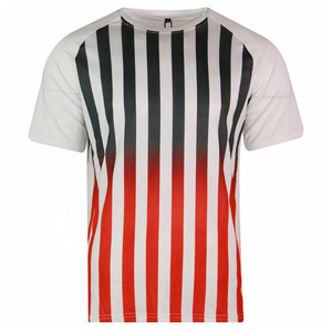 Traje de chándal de dos piezas para hombre, chándal informal de manga corta, con servicio OEM, Diseño a rayas de bajo nivel de pedido, 2023 - Product Image 2