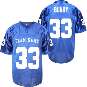 Camiseta de fútbol americano personalizable, aparejos de secado rápido, Sarga de poliéster, suave y transpirable, manga corta, camiseta de fútbol de talla grande - Product Image 4