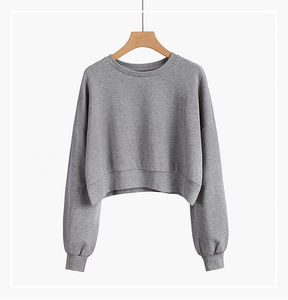 เสื้อฮู้ดดี้ผู้หญิงสำหรับฤดูหนาว ผ้าโพลีเอสเตอร์/คอตตอน ระบายอากาศได้ดี คุณภาพสูง พิมพ์ลายได้ตามต้องการ แขนยาว กระเป๋าแบบเรียบ ไม่เป็นขุย ด้านหน้า - Product Image 1