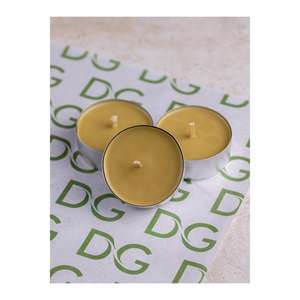 Support de bougie maxi en cire d'abeille naturelle à 100%, fait à la main, jaune ocre, 3 pièces, forme personnalisée, bougie chauffe-plat, écologique et élégant - Product Image 2