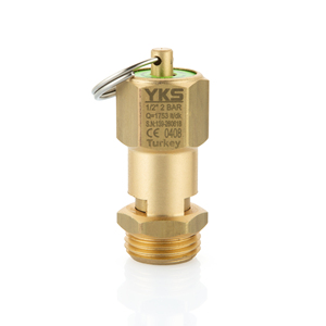 Válvula de Seguridad de Latón Sellada de 1/2'' y 2 Bares con Certificación CE - Válvula de Alivio de Presión Tipo Sellado - Material de Latón - Product Image 1