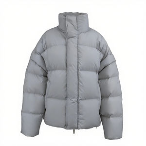 2025 chaqueta Parka de invierno con logotipo personalizado para mujer Abrigo acolchado transpirable de punto largo - Product Image 3