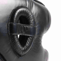 Protège-tête de boxe professionnel unisexe en cuir et PU durable avec couleur et taille personnalisables pour la boxe et le kick-boxing