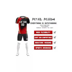 Venta al por mayor de ropa deportiva de secado rápido para hombres, camiseta de fútbol personalizada, tela con opciones de personalización duraderas disponibles - Product Image 4