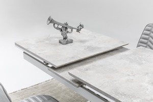 ชุดโต๊ะอาหารสแตนเลสแบบปรับเปลี่ยนได้ ดีไซน์ทันสมัย สำหรับใช้ในบ้าน โรงแรม และวิลล่า - Product Image 4