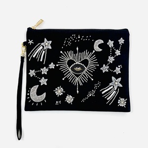 Porte-monnaie fantaisie tendance brodé à la main avec des perles de riz, avec dragonne, mini sac à main multifonction pour la saison des fêtes - Product Image 2