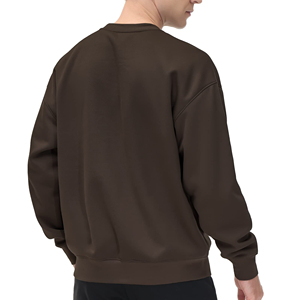 2025 sudaderas de cuello redondo de punto de Color sólido personalizadas para hombre invierno otoño correr suelta manga larga sin capucha pulóver Top - Product Image 5