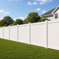 Système de panneaux et de poteaux de clôture en vinyle PVC pour projets de clôtures résidentielles de jardin extérieur