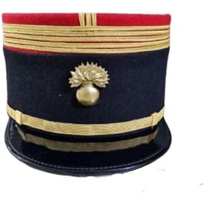 Gorra Militar Francesa Tradicional, Estilo Vintage, para Desfile, con Bordado y Trenzado Dorado - Product Image 4