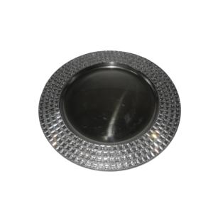 Vajilla Decoración Plato Salver Plato de comida Diseño promocional Placa de cargador de metal Diseño occidental Plato de cargador de servicio - Product Image 2