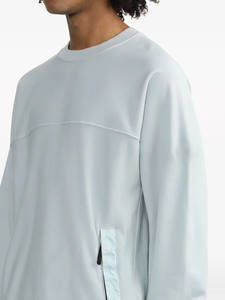 Sudadera de cuello simulado de alta calidad Sudadera de algodón orgánico de peso pesado Logotipo personalizado Sudadera de cuello redondo de gran tamaño en blanco - Product Image 4