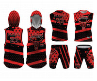 Maillot de football américain 7 contre 7 personnalisé, entièrement imprimé par sublimation, haute qualité, compression, extensible, respirant, séchage rapide, adulte