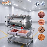 Machine de lyophilisation de viande en acier inoxydable 304 avec contrôle PLC pour la transformation de la viande, du bœuf séché et du bacon