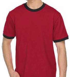 Camiseta básica de tres mezclas para hombre, camiseta Ringer, camisetas personalizadas - Product Image 5