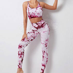 Ropa de gimnasio de primera calidad para mujer, conjuntos de yoga para mujer, conjuntos de yoga transpirables de alta calidad, los más vendidos, en stock. - Product Image 2