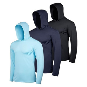 Sweat-shirts à capuche pour homme, manches longues, logo personnalisé et tissu tricoté uni - Product Image 5
