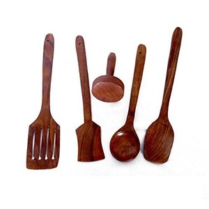 High Quality Luxurious Cutlery <b>Set</b> with Unique Design <b>Wooden</b> <b>Spoon</b> Fork Flatware for Weddings Kitchenware Items at Low Price - Product Image 6