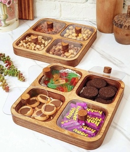 Boîte à épices en bois naturel fabriqué à la main Conteneurs de bonbons en bois de manguier Stockage d'épices de sel pour la cuisine Outils d'épices aux herbes de la fête des mères - Product Image 2