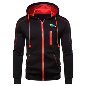 Sweat à capuche surdimensionné pour homme de haute qualité 350 g/m² avec fermeture éclair, logo imprimé en relief personnalisé, broderie unie teinte pour l'hiver - Product Image 4