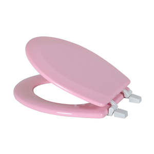 Sedile WC Rotondo in Legno Monopezzo J&V Textiles con Bordo Smussato, Set Portatile in Plastica con Incisione Personalizzata per Bagni - Product Image 6