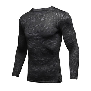 Alta calidad por encargo nuevo diseño de compresión personalizada camisa de manga larga sublimada impresa Rash Guard para hombre - Product Image 5