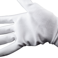 Gants de travail flexibles respirants de haute qualité, en PU blanc, ajustés et confortables