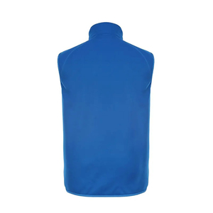 Venta al por mayor de los hombres de talla grande de invierno transpirable chaqueta de lana Polar 100% de poliéster sin mangas de cuello alto con cremallera completa logotipo personalizado - Product Image 6
