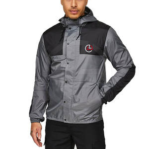 Chaqueta cortavientos transpirable para hombres con bolsillos traseros y laterales ventilados Chaqueta cortavientos para hombres empacable - Product Image 1